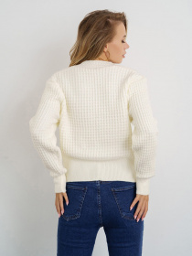 Свитер ISSA Plus модель WN20-323_milky Фото