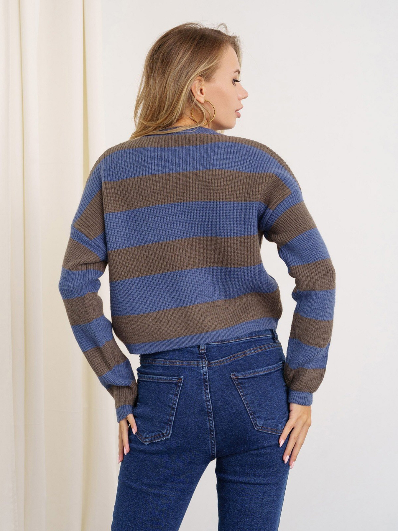 Светр ISSA Plus модель WN20-325_greyblue Светр ISSA Plus модель WN20-325_greyblue Фото