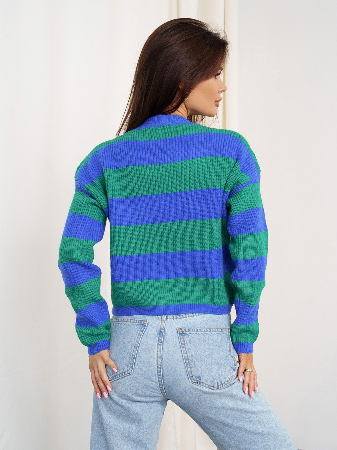 Светр ISSA Plus модель WN20-325_bluegreen Фото