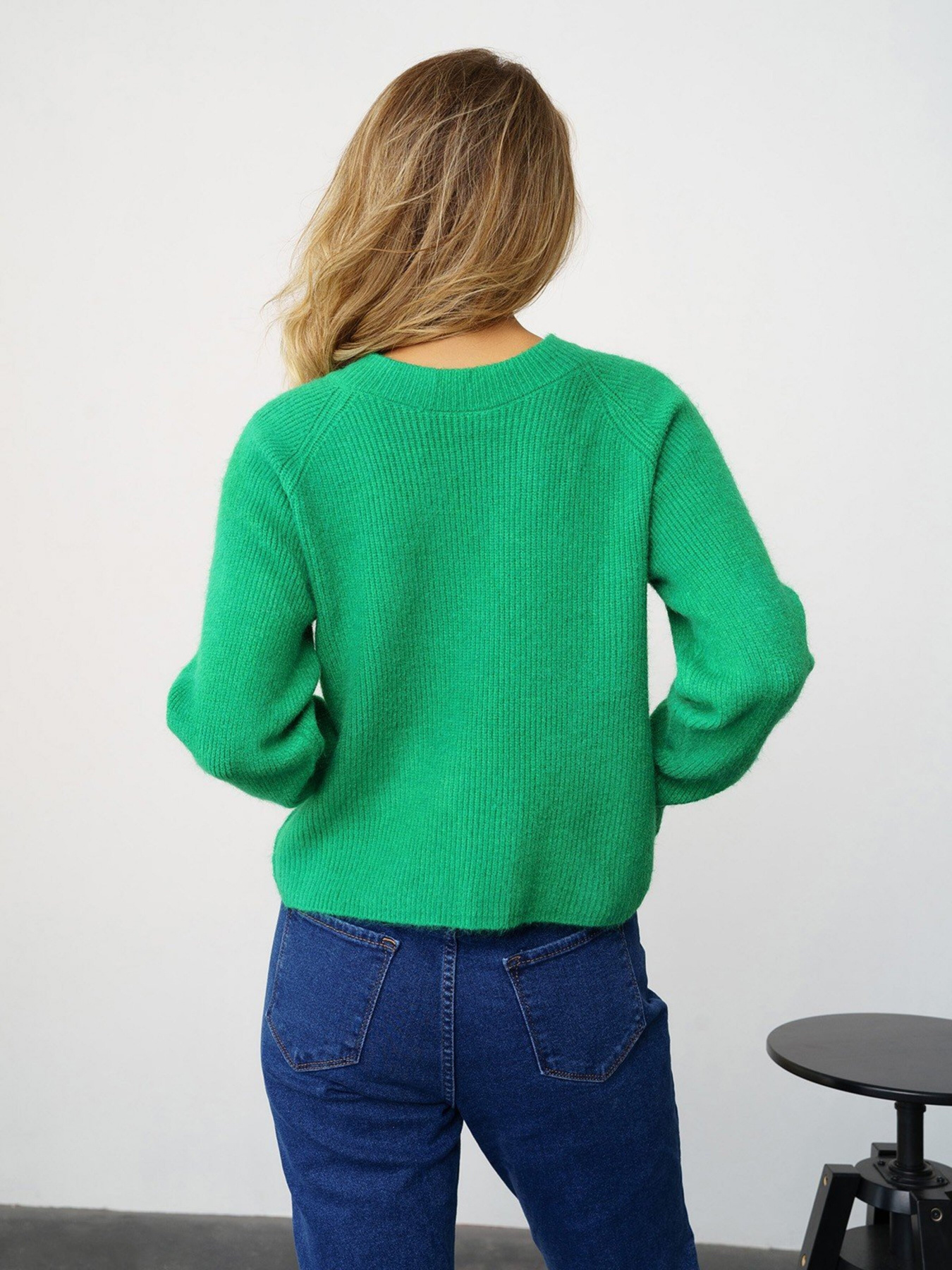 Свитер ISSA Plus модель WN20-326_green Фото