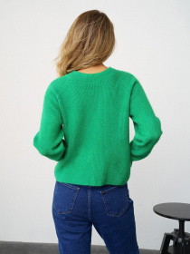 Свитер ISSA Plus модель WN20-326_green Фото