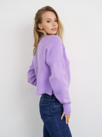 Свитер ISSA Plus модель WN20-326_lilac Фото