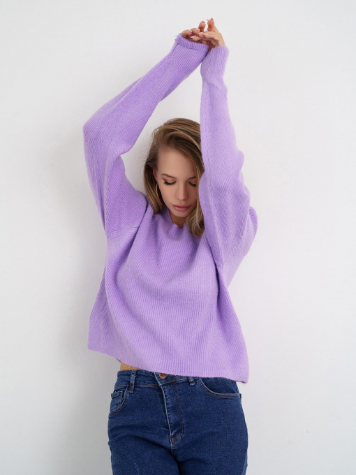 Светр ISSA Plus модель WN20-326_lilac Фото