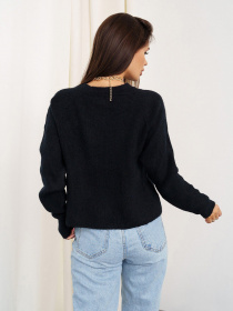 Свитер ISSA Plus модель WN20-326_black Фото