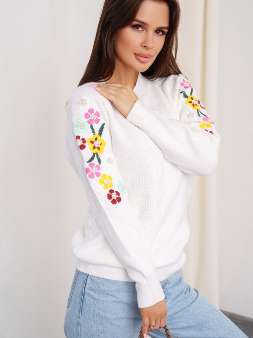 Светр ISSA Plus модель WN20-327_white Фото