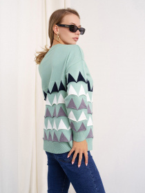 Джемпер ISSA Plus модель WN20-328_mint Фото