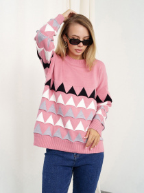 Джемпер ISSA Plus модель WN20-328_pink Фото