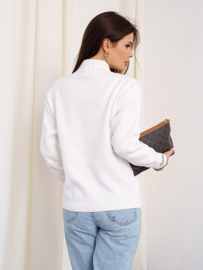 Светр ISSA Plus модель WN20-330_white — фото 3 - INTERTOP