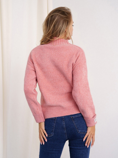 Свитер ISSA Plus модель WN20-330_pink — фото 3 - INTERTOP