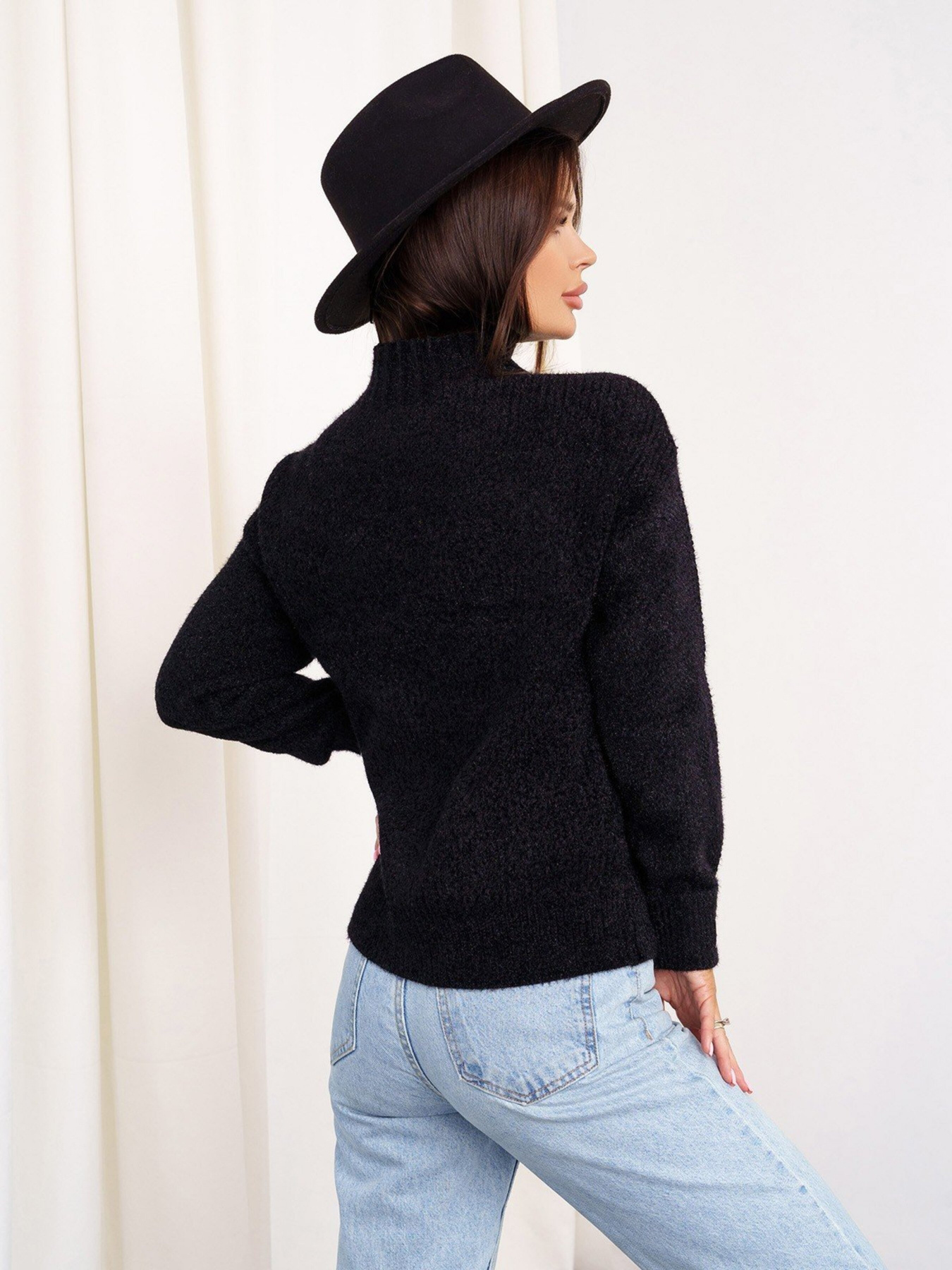 Свитер ISSA Plus модель WN20-330_black Фото