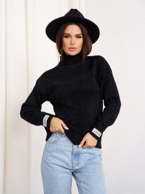 Свитер ISSA Plus модель WN20-330_black Фото