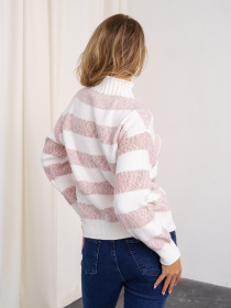 Свитер ISSA Plus модель WN20-331_whitepink Фото