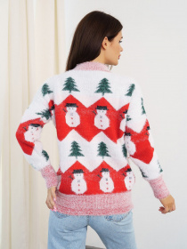 Свитер ISSA Plus модель WN20-332_red Фото