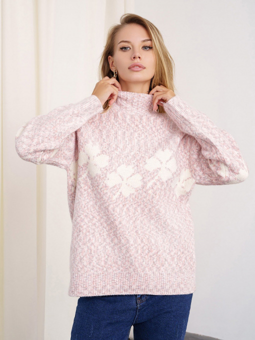 Свитер ISSA Plus модель WN20-333_pink Фото