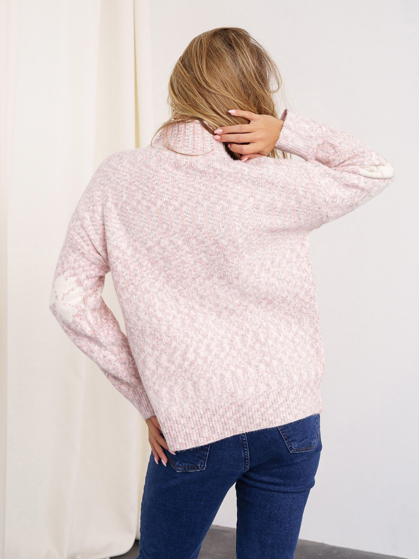 Свитер ISSA Plus модель WN20-333_pink Фото