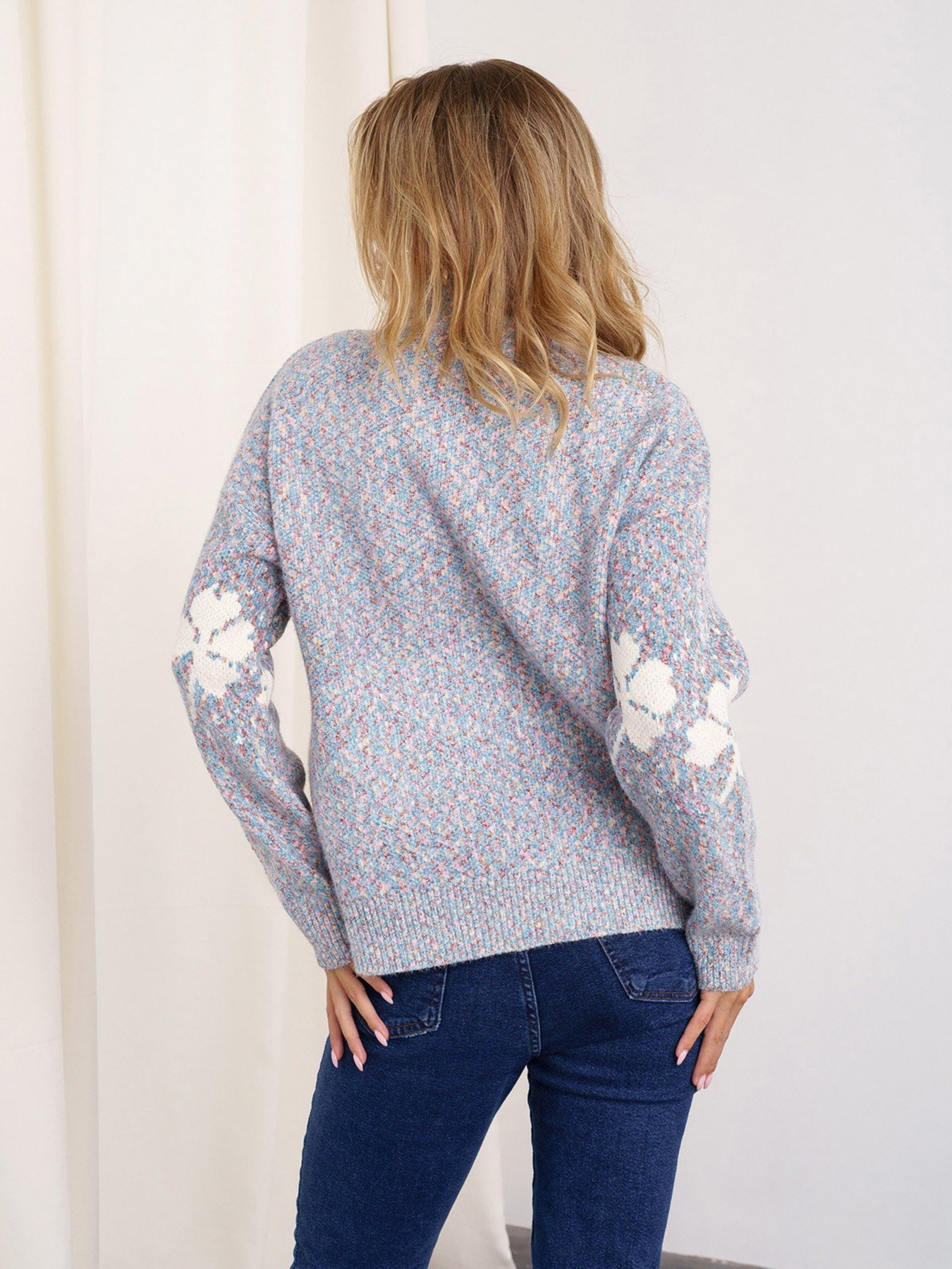 Свитер ISSA Plus модель WN20-333_blue Фото