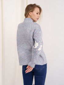 Свитер ISSA Plus модель WN20-333_blue Фото