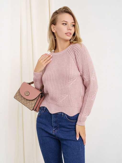 Джемпер ISSA Plus модель WN20-335_pink Фото