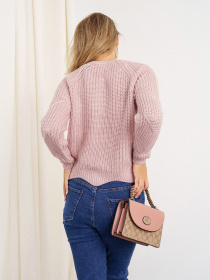 Джемпер ISSA Plus модель WN20-335_pink Фото