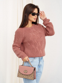 Джемпер ISSA Plus модель WN20-336_darkpink Джемпер ISSA Plus модель WN20-336_darkpink Фото