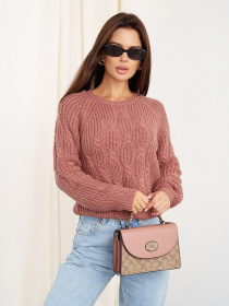 Джемпер ISSA Plus модель WN20-336_darkpink Джемпер ISSA Plus модель WN20-336_darkpink Фото