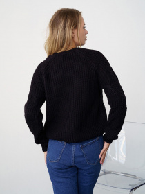 Джемпер ISSA Plus модель WN20-336_black Фото