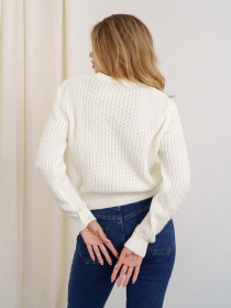 Джемпер ISSA Plus модель WN20-337_white Фото