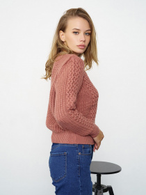 Джемпер ISSA Plus модель WN20-337_darkpink Джемпер ISSA Plus модель WN20-337_darkpink Фото