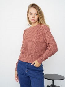 Джемпер ISSA Plus модель WN20-337_darkpink Джемпер ISSA Plus модель WN20-337_darkpink Фото