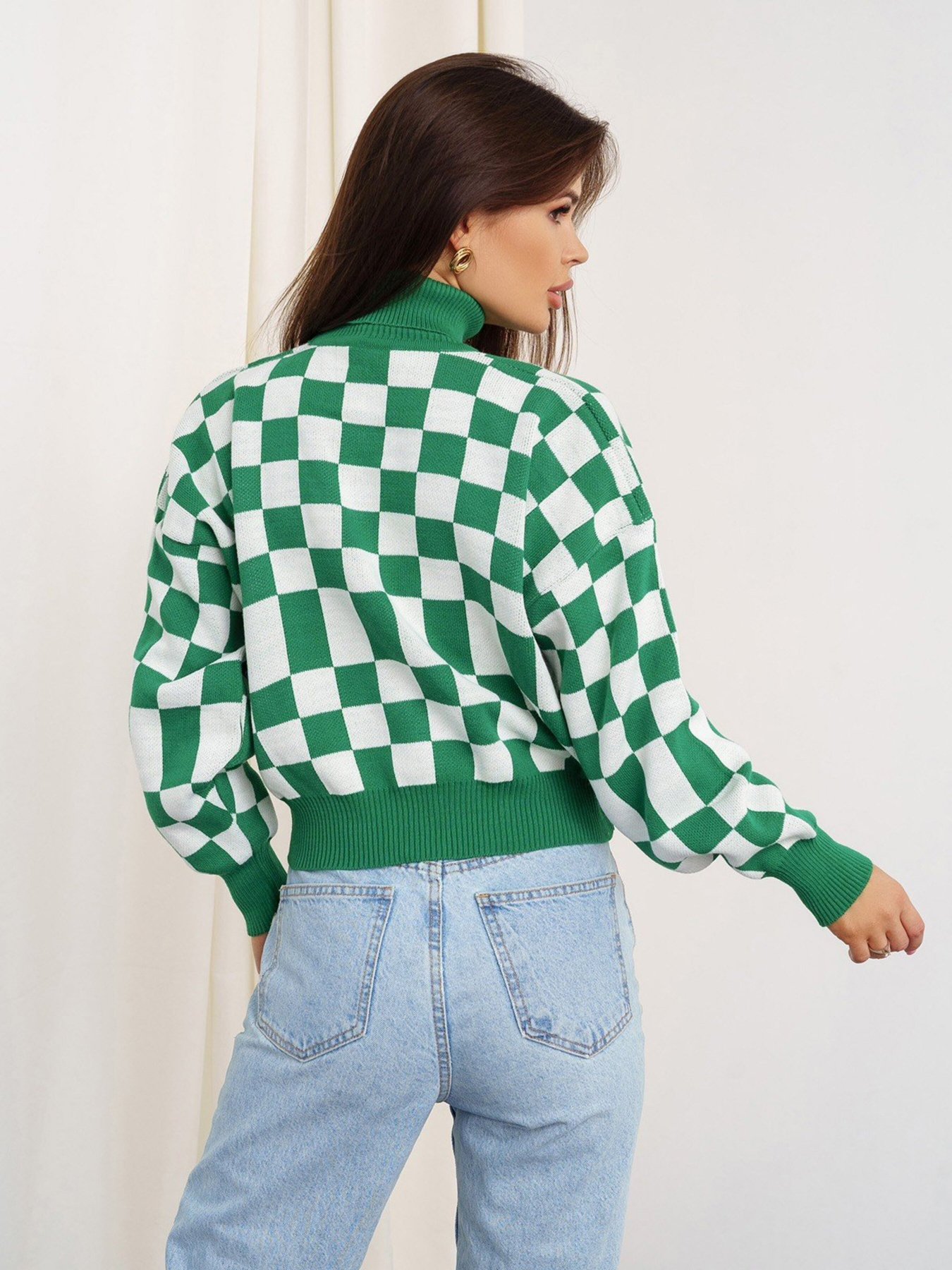 Свитер ISSA Plus модель WN20-338_green Свитер ISSA Plus модель WN20-338_green Фото