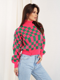 Свитер ISSA Plus модель WN20-338_raspberry Фото