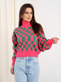 Свитер ISSA Plus модель WN20-338_raspberry Свитер ISSA Plus модель WN20-338_raspberry Фото