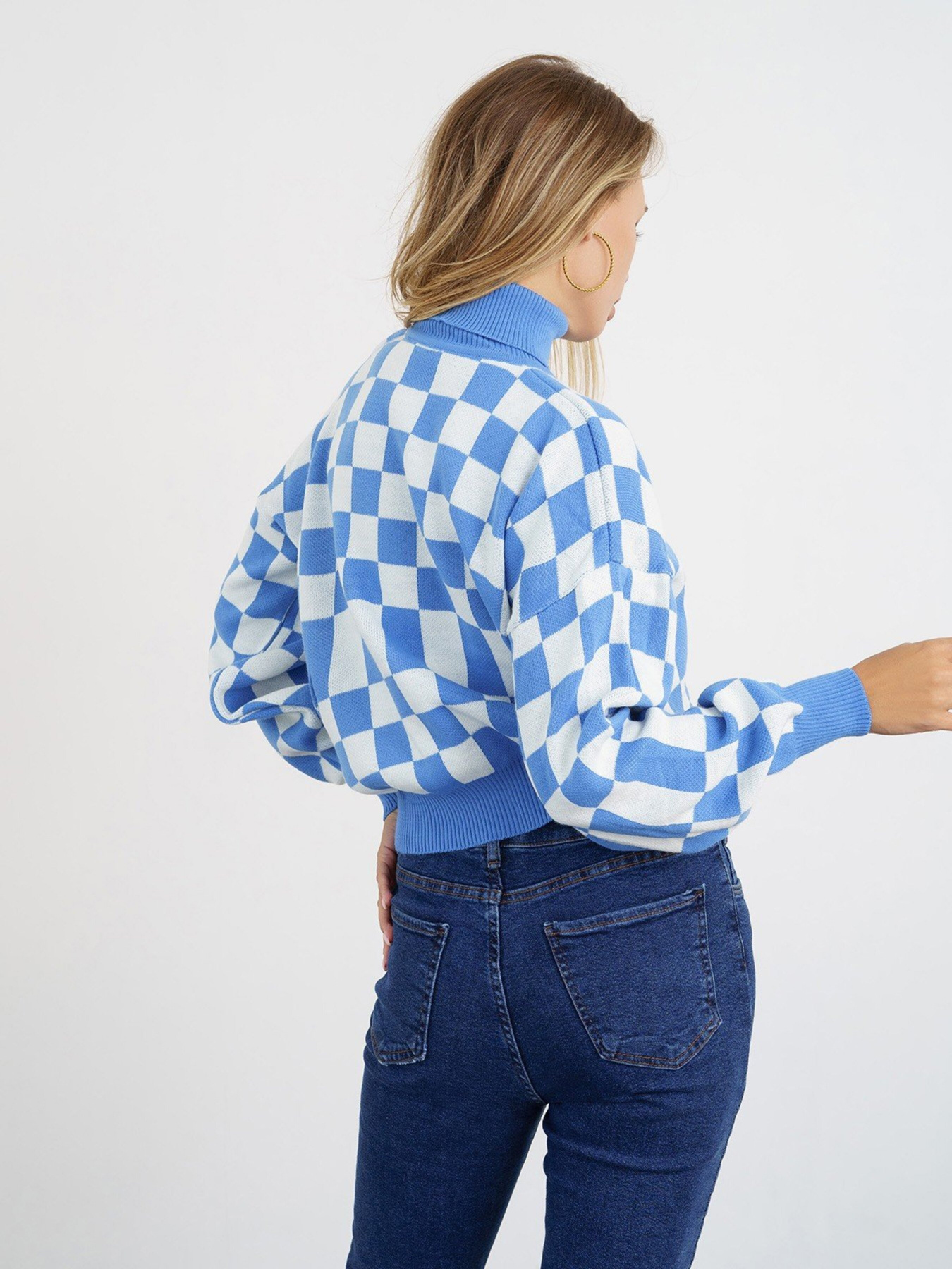 Свитер ISSA Plus модель WN20-338_blue Фото