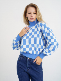 Светр ISSA Plus модель WN20-338_blue Фото