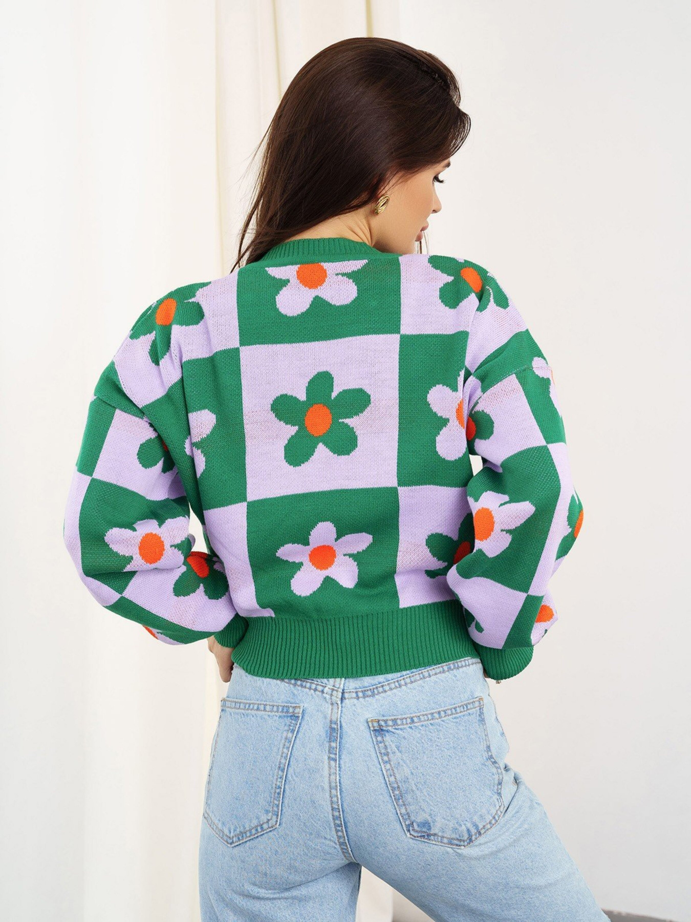 Джемпер ISSA Plus модель WN20-339_green Фото