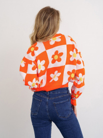 Джемпер ISSA Plus модель WN20-339_orange Фото