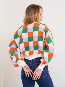 Джемпер ISSA Plus модель WN20-341_greenmilky Джемпер ISSA Plus модель WN20-341_greenmilky Фото