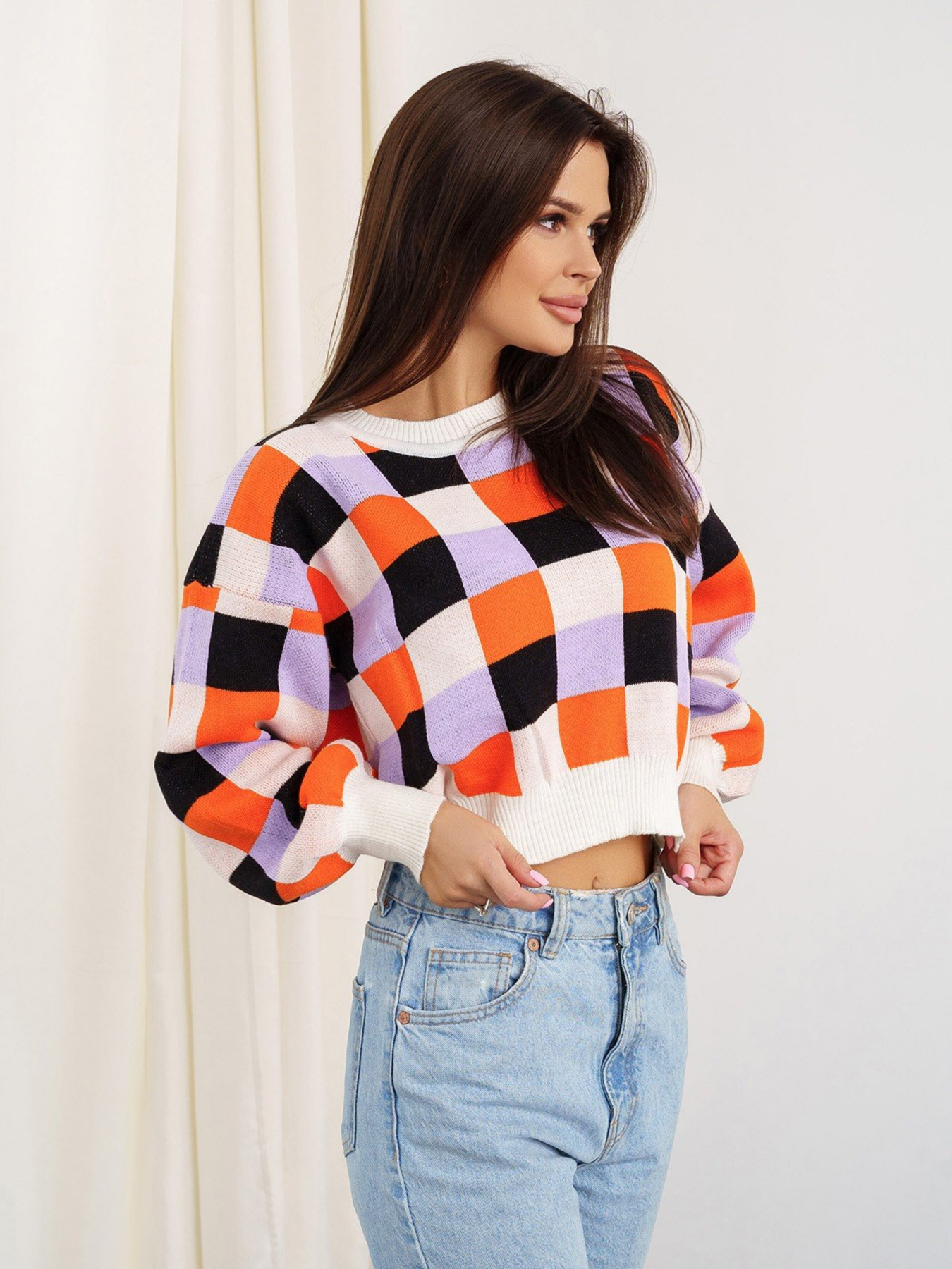 Джемпер ISSA Plus модель WN20-342_multicolor Фото