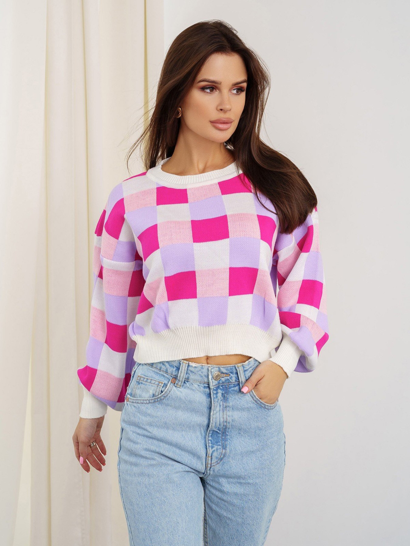 Джемпер ISSA Plus модель WN20-343_multicolor Фото