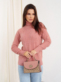 Свитер ISSA Plus модель WN20-344_darkpink Фото