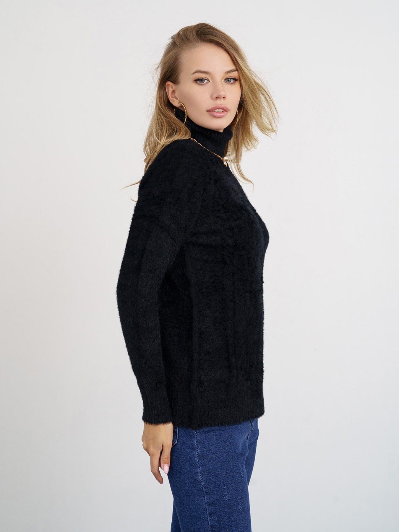 Свитер ISSA Plus модель WN20-344_black Фото