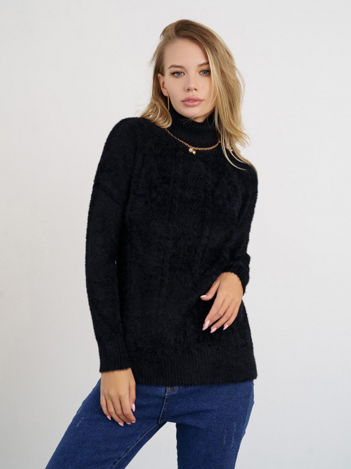 Свитер ISSA Plus модель WN20-344_black Фото