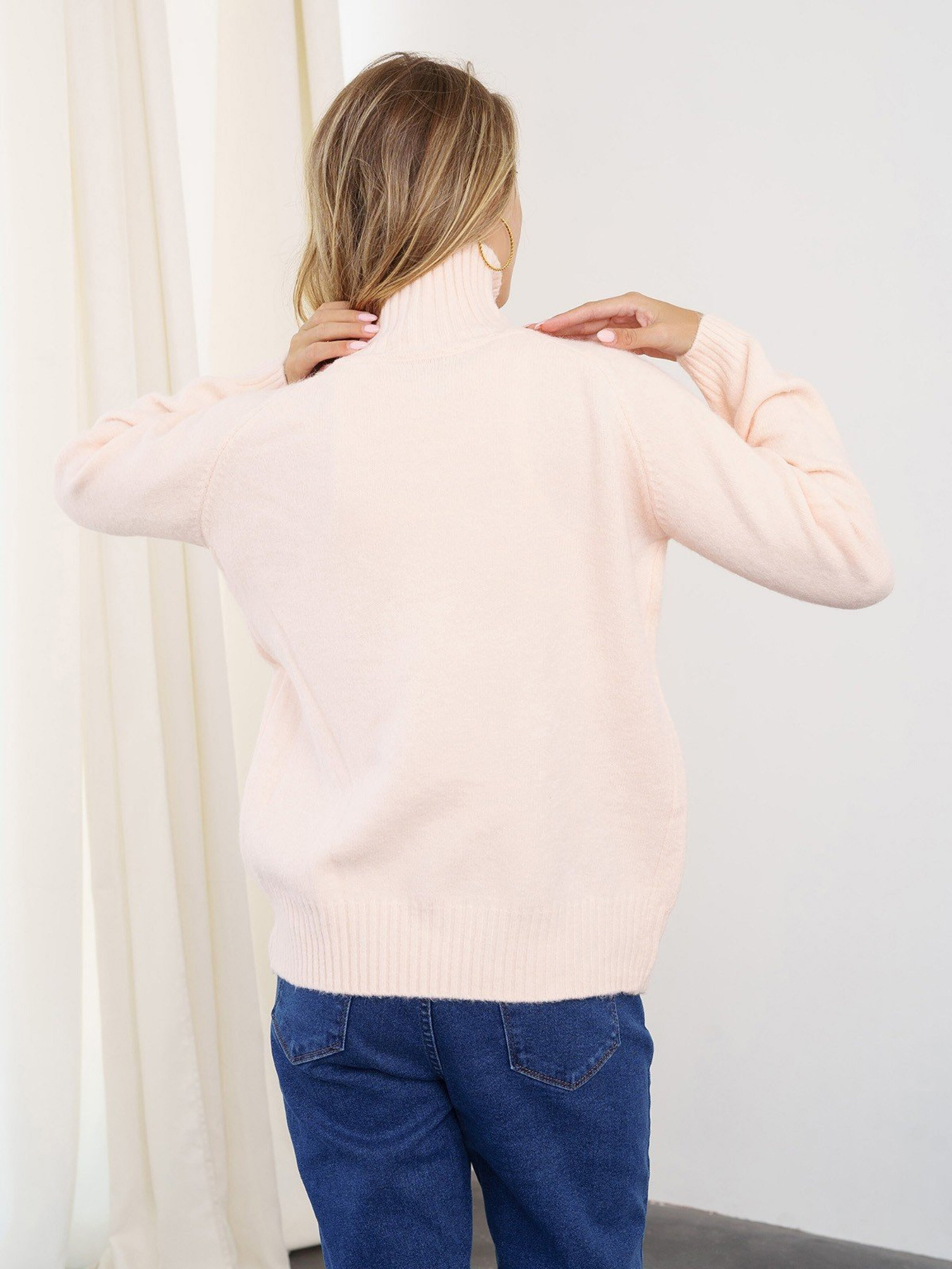 Свитер ISSA Plus модель WN20-345_pink Фото