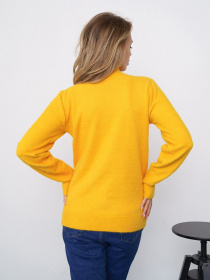 Свитер ISSA Plus модель WN20-347_mustard Фото