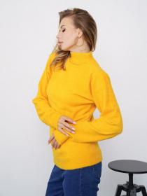 Свитер ISSA Plus модель WN20-347_mustard Фото