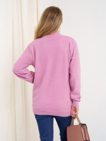 Свитер ISSA Plus модель WN20-347_pink Фото