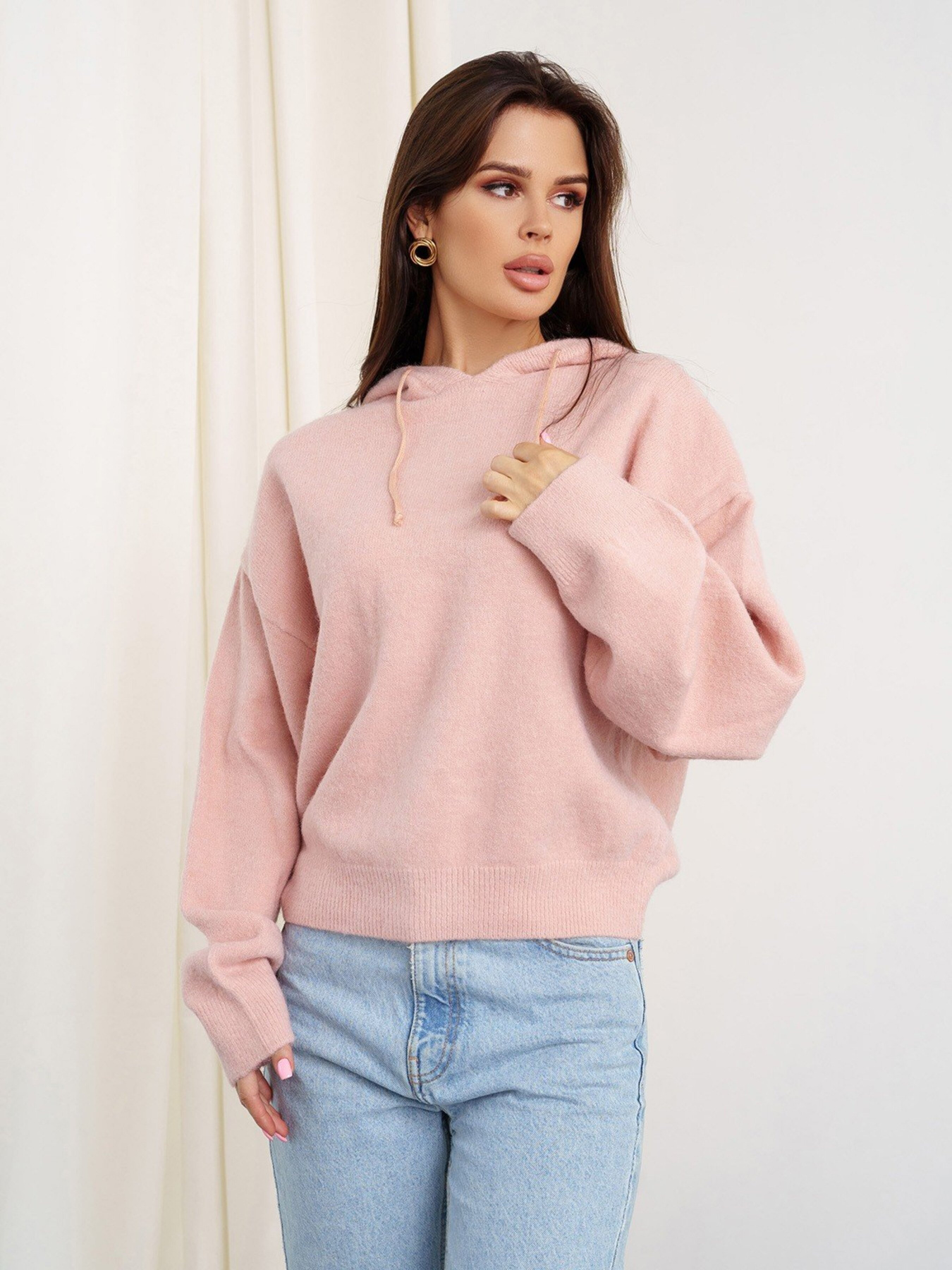 Свитер ISSA Plus модель WN20-349_pink Фото