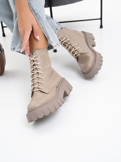 Черевики ISSA Plus модель OB2-102_beige — фото 4 - INTERTOP