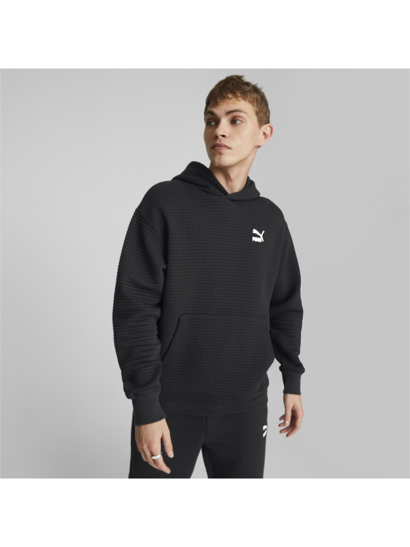 Свитшот PUMA Classics Quilted Hoodie модель 535600 Фото