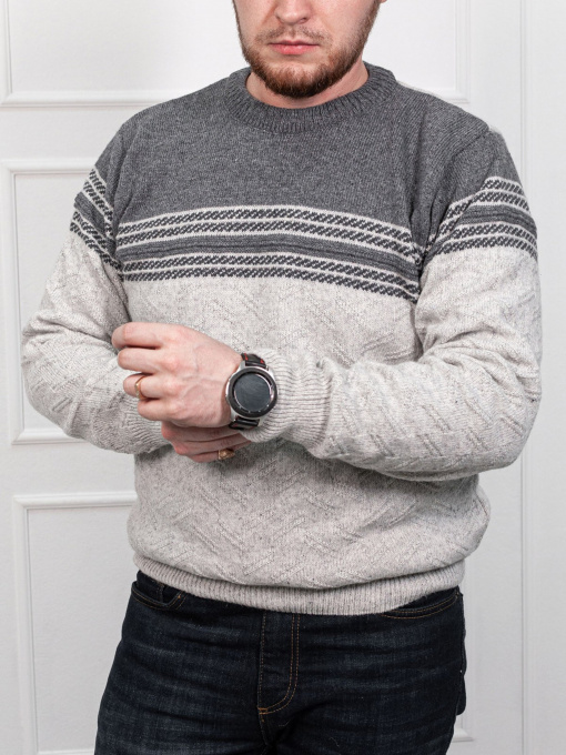 Джемпер ISSA Plus модель GN4-85_grey Фото